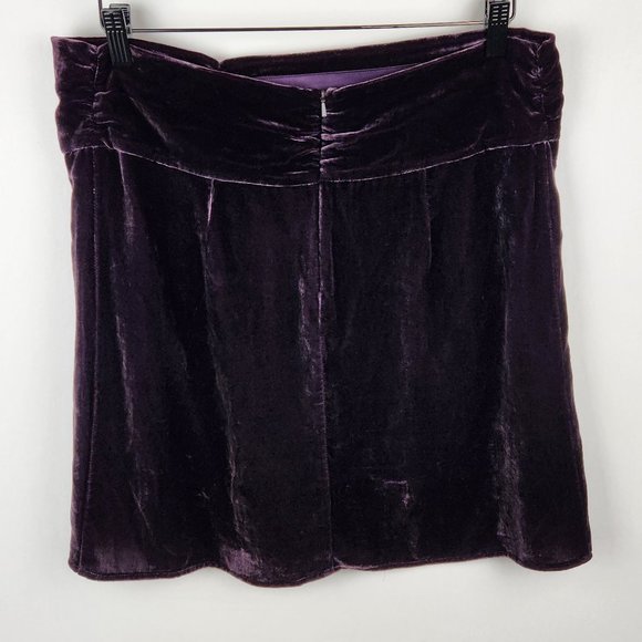 Jigsaw Purple Velvet Mini Skirt sz XL? - Picture 2 of 6